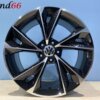 18 Inch 5x112 RS7 Performance Look Velgen Set Hoogglans Zwart Gepolijste Kleur