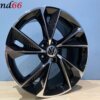 18 Inch 5x112 RS7 Performance Look Velgen Set Hoogglans Zwart Gepolijste Kleur