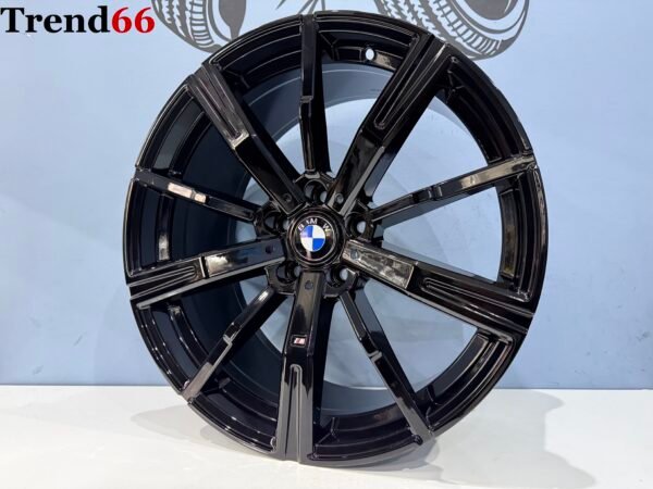 19'' 5x112 938M Look Breed Set Velgen Hoogglans Zwarte Kleur