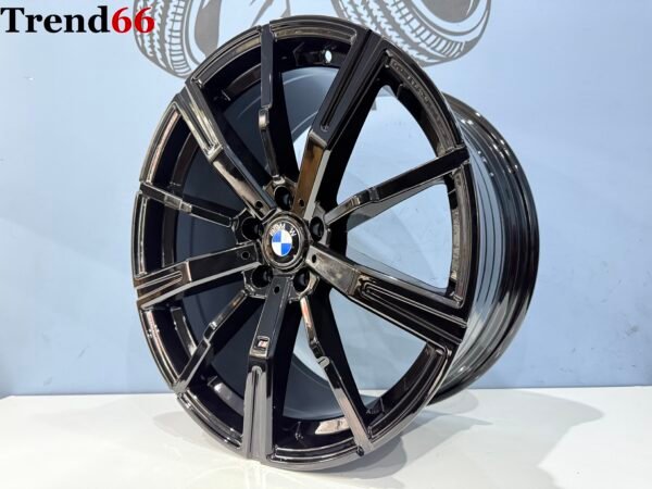 19'' 5x112 938M Look Breed Set Velgen Hoogglans Zwarte Kleur