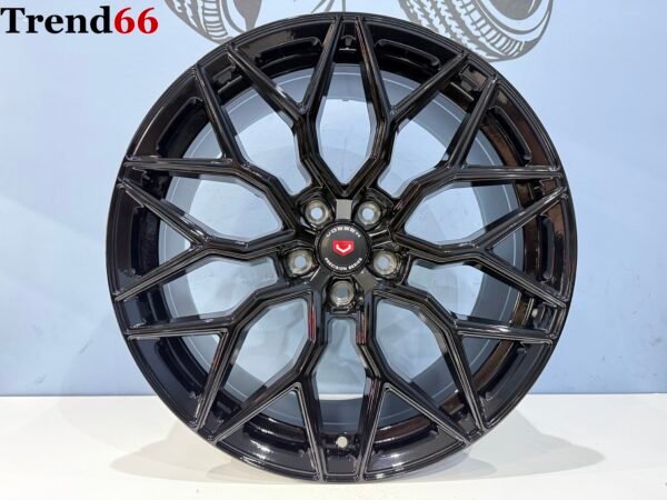 19'' 5x112 RS R Y Spaak Vossen Look Velgen Set Glans Zwarte Kleur