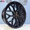 19'' 5x112 RS R Y Spaak Vossen Look Velgen Set Glans Zwarte Kleur