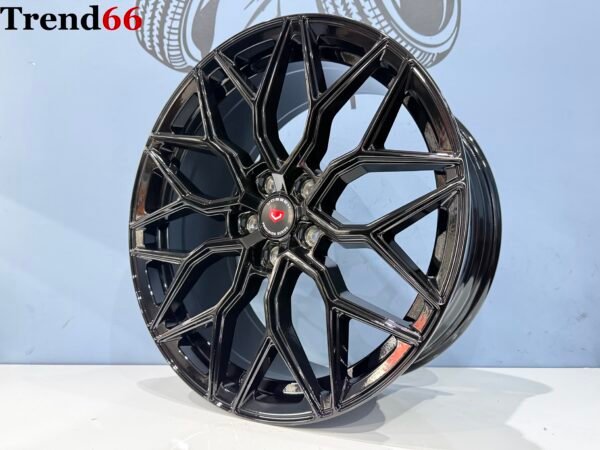 19'' 5x112 RS R Y Spaak Vossen Look Velgen Set Glans Zwarte Kleur