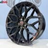 19'' 5x112 RS R Y Spaak Vossen Look Velgen Set Glans Zwarte Kleur