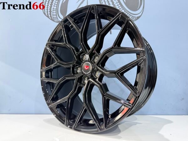 19'' 5x112 RS R Y Spaak Vossen Look Velgen Set Glans Zwarte Kleur