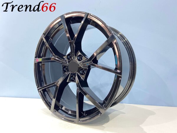 18 Inch 5x112 Estoril Look Velgen Set Hoogglans Zwarte Kleur