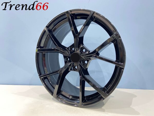 18 Inch 5x112 Estoril Look Velgen Set Hoogglans Zwarte Kleur