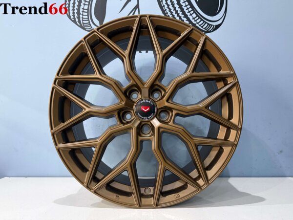 19 Inch 5x112 Vossen Look Y Spaak Velgen Set Satin Bronze Kleur