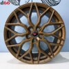19 Inch 5x112 Vossen Look Y Spaak Velgen Set Satin Bronze Kleur