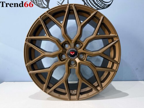 19 Inch 5x112 Vossen Look Y Spaak Velgen Set Satin Bronze Kleur