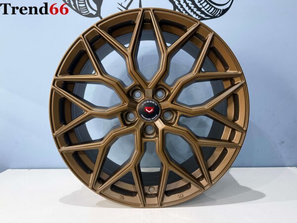 19 Inch 5x112 Vossen Look Y Spaak Velgen Set Satin Bronze Kleur