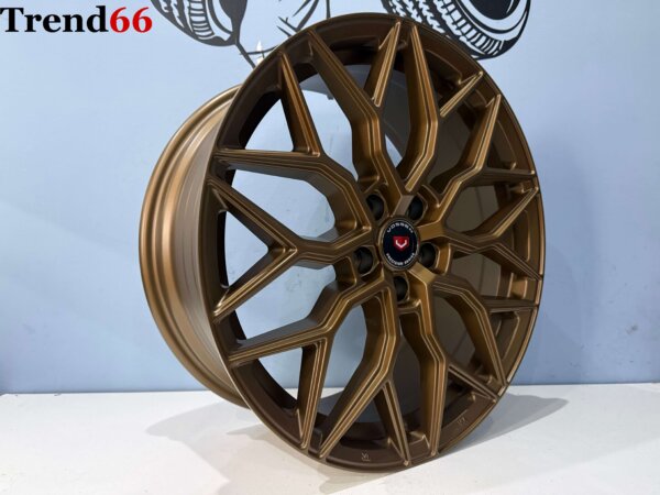 19 Inch 5x112 Vossen Look Y Spaak Velgen Set Satin Bronze Kleur