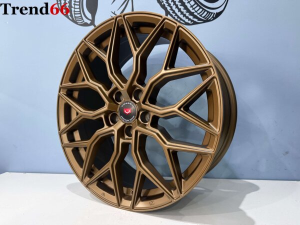 19 Inch 5x112 Vossen Look Y Spaak Velgen Set Satin Bronze Kleur