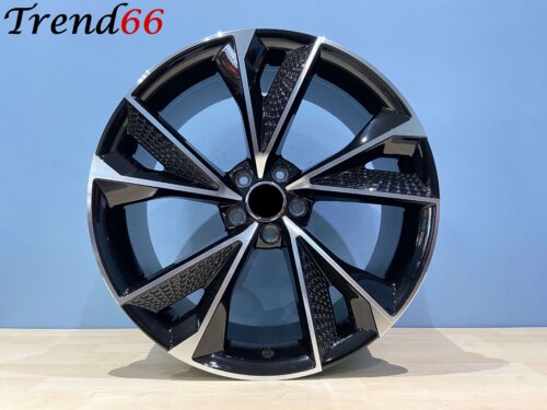 19 Inch 5x112 RS7 Performance Look Velgen Set Hoogglans Zwart Gepolijste Kleur