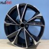 19 Inch 5x112 RS7 Performance Look Velgen Set Hoogglans Zwart Gepolijste Kleur