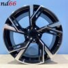 IMG_1734 18 Inch Velgen 5x112- RS6 Look Hoogglans Zwart Gepolijste kleur