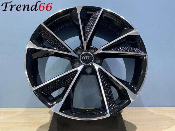 IMG_1803 20 Inch Velgen 5x112- RS7 Perfomance Look Velgen in Hoogglans Zwart Gepolijste kleur