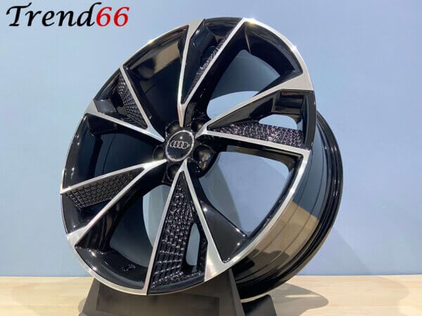 IMG_1805 20 Inch Velgen 5x112- RS7 Perfomance Look Velgen in Hoogglans Zwart Gepolijste kleur