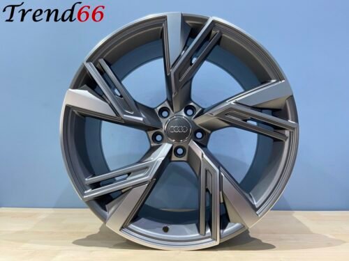 18 Inch Velgen 5x112 RS6 Look Velgen Set Mat Antraciet Gepolijst Kleur