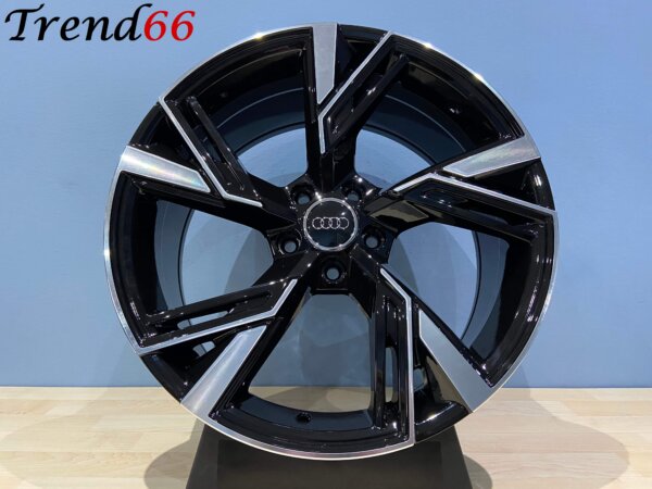 19 Inch 5x112 Nieuwste model RS6 Look Velgen Set Hoogglans Zwart Gepolijst Kleur
