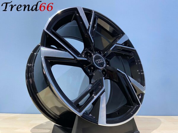 19 Inch 5x112 Nieuwste model RS6 Look Velgen Set Hoogglans Zwart Gepolijst Kleur