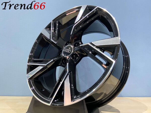 19 Inch 5x112 Nieuwste model RS6 Look Velgen Set Hoogglans Zwart Gepolijst Kleur