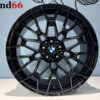 19 Inch 5x112 827M Look Velgen Set Hoogglans Zwarte Kleur