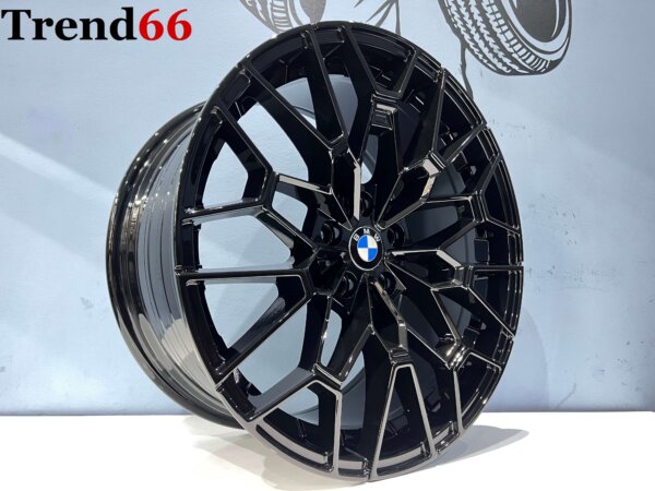19 Inch 5x112 827M Look Velgen Set Hoogglans Zwarte Kleur