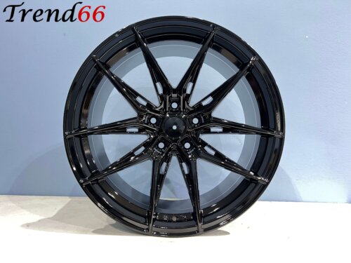 20 Inch 5x112 Vossen Rohona Performance Look Velgen Set Hoogglans Zwarte Kleur