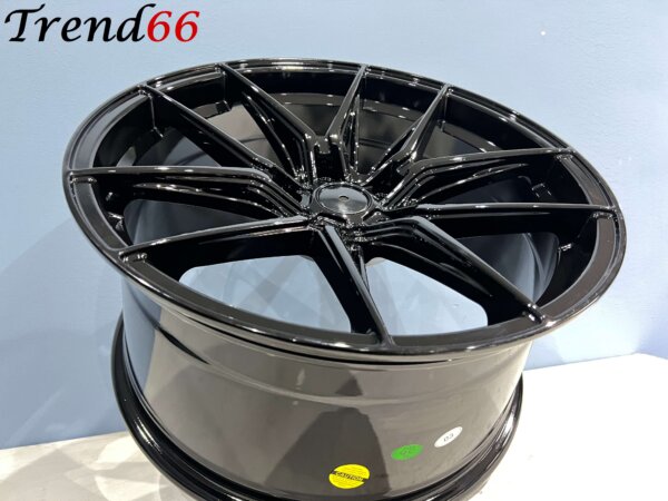 20 Inch 5x112 Vossen Rohona Performance Look Velgen Set Hoogglans Zwarte Kleur