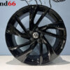 19 Inch 5x112 Adelaide Look Velgen Set Hoogglans Glans Zwarte Kleur