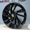 19 Inch 5x112 Adelaide Look Velgen Set Hoogglans Glans Zwarte Kleur