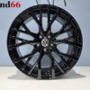 IMG_2298 17 Inch 5x100 GTI Parabolica Look Hoogglans Zwarte velgen