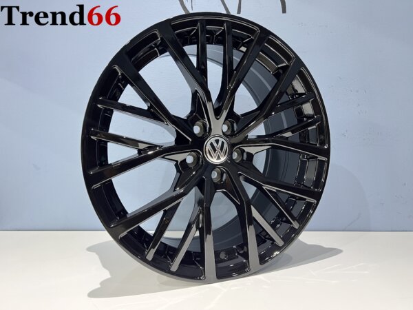 IMG_2301 17 Inch 5x100 GTI Parabolica Look Hoogglans Zwarte velgen