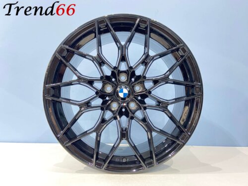 18 Inch 5x120 1000M Look Velgen Set Hoogglans Zwarte Kleur