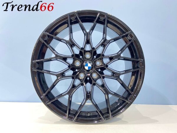 18 Inch 5x120 1000M Look Velgen Set Hoogglans Zwarte Kleur