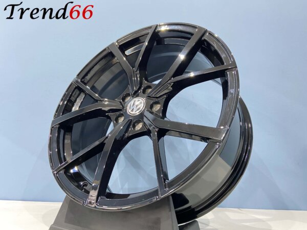 IMG_2398 19 Inch Velgen 5x112- Estoril R Look Velgen Set Glans Zwart Kleur SportVelgen