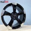IMG_2437 18 Inch 5x112 RS Rotor Look Velgen Set Glans Zwart Gepolijste Kleur