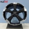 IMG_2439 18 Inch 5x112 RS Rotor Look Velgen Set Glans Zwart Gepolijste Kleur