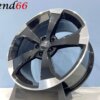 IMG_2441 18 Inch 5x112 RS Rotor Look Velgen Set Glans Zwart Gepolijste Kleur
