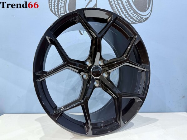 20 Inch 5x112 Nieuwste Model RS6 Performance Look Velgen Set Hoogglans Zwarte Kleur