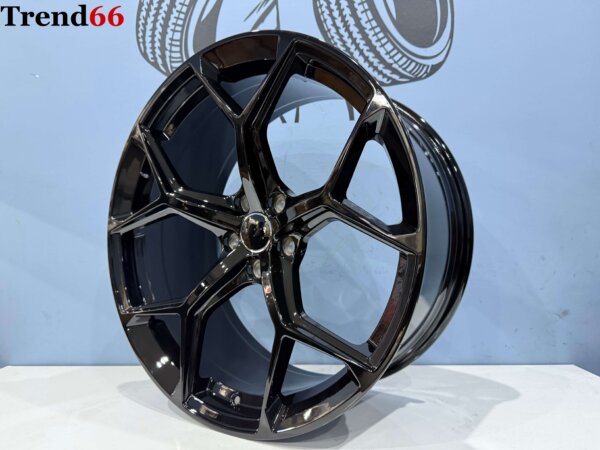 20 Inch 5x112 Nieuwste Model RS6 Performance Look Velgen Set Hoogglans Zwarte Kleur