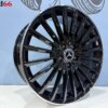 19 Inch 5x112 MultiSpaak Model AMG Look Velgen Set Hoogglans Zwart Met Lip Gepolijste Kleur