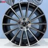 19 Inch 5x112 Multispaak AMG Look Velgen Set Hoogglans Zwart Gepolijste Kleur