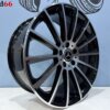 19 Inch 5x112 Multispaak AMG Look Velgen Set Hoogglans Zwart Gepolijste Kleur