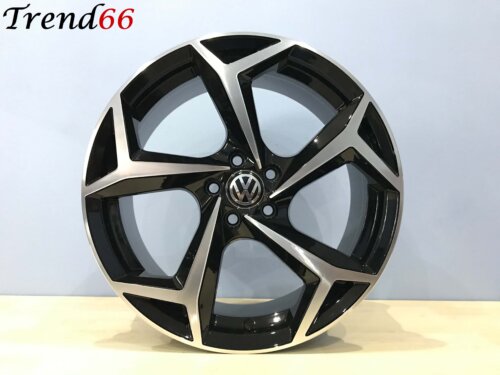 IMG_2830 17 Inch Velgen 5x100- R Bonneville Look Glans Zwart Gepolijst Kleur Velgen Set