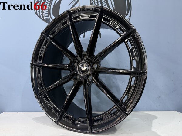 IMG_4232 21 Inch 5x112 - B3 Forget Vorsteiner Performance Look Velgen Set Hoogglans Zwarte Kleur