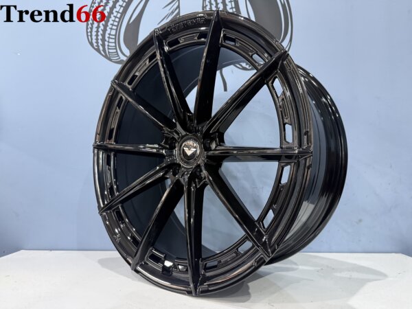 IMG_4233 21 Inch 5x112 - B3 Forget Vorsteiner Performance Look Velgen Set Hoogglans Zwarte Kleur