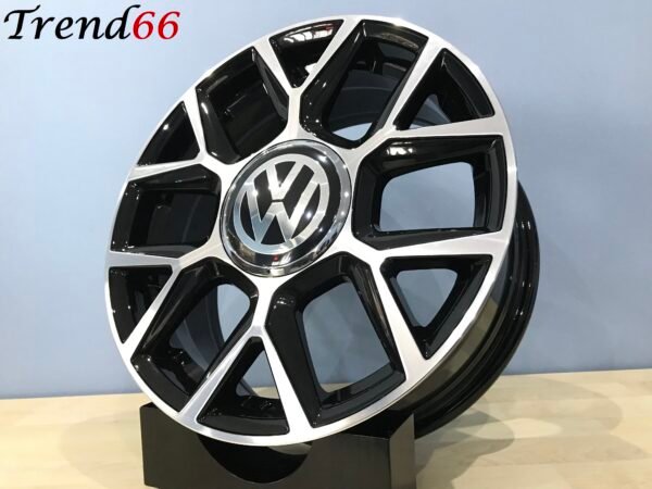 IMG_4420 16'' 4x100 R GTI Look Velgen Set Hoogglans Zwart Gepolijste Kleur