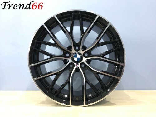 18 Inch 5x120 405M Look Velgen Set Hoogglans Zwart Gepolijst Kleur